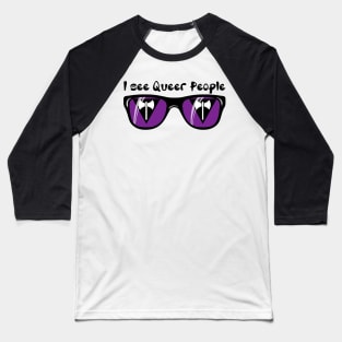 Lesbian Pride Sunglasses - Queer People Baseball T-Shirt